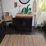 Buffet Noir et Bois Ancien