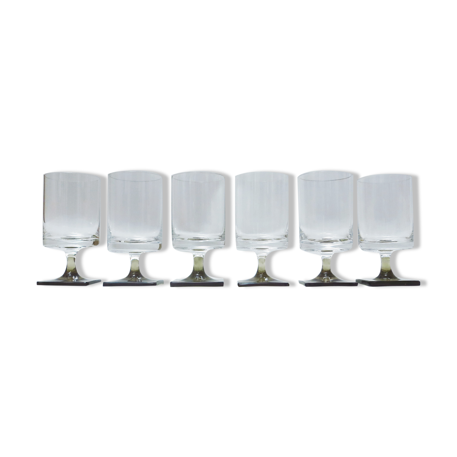 Six glasses of white wine Georg Jensen Rosenthal 60s