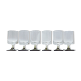 Six glasses of white wine Georg Jensen Rosenthal 60s