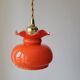 Suspension en opaline orange