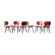 Set of 6 Revolt chairs by Friso Kramer for Ahrend de Cirkel, Netherlands, 1956