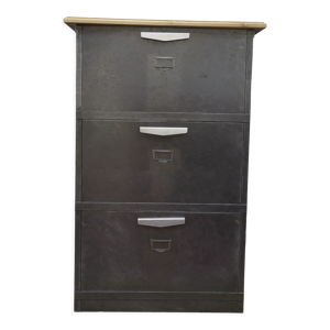 Meuble en métal 1950, 3 tiroirs