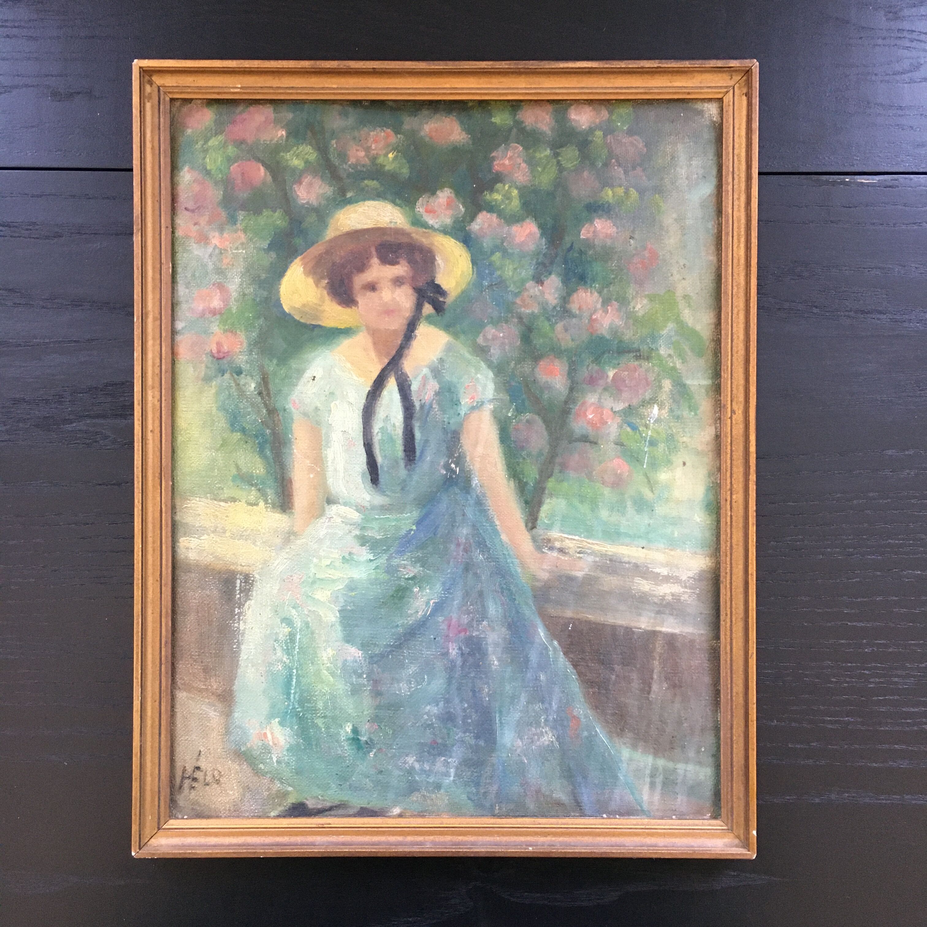 Painting Young Girl in the Hat