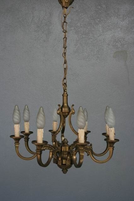 Chandelier bronze 8 branches
