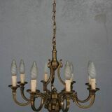 Chandelier bronze 8 branches