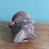 Owl whistle in zoomorphic terracotta