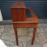 Old wooden stepped desk