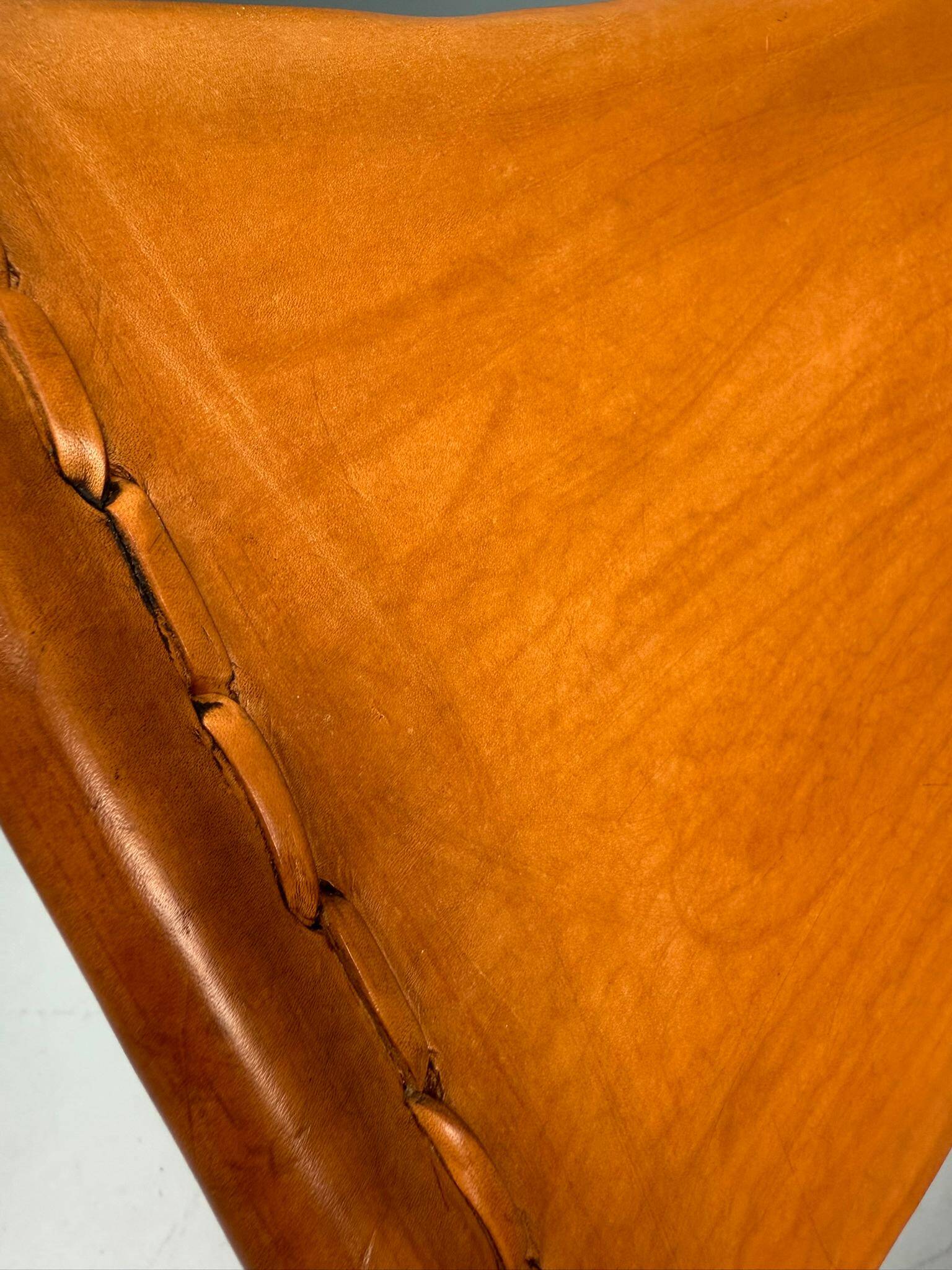 A. A. Dolleman Lounge Chair by Metz & Co, Mid-Century Leather & Metal