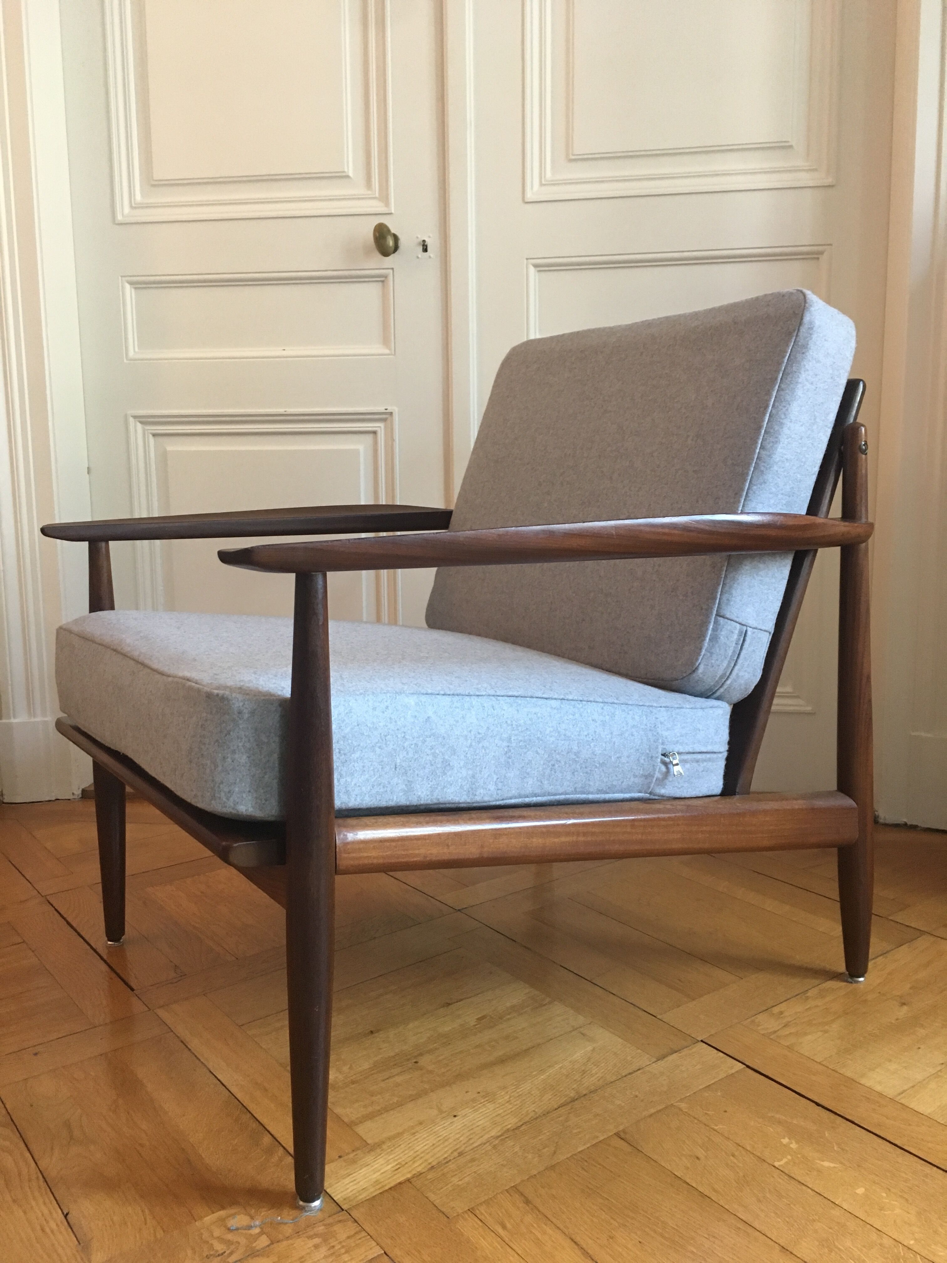 Danish midcentury teak easy chair by Arne Vodder
