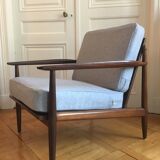 Danish midcentury teak easy chair by Arne Vodder