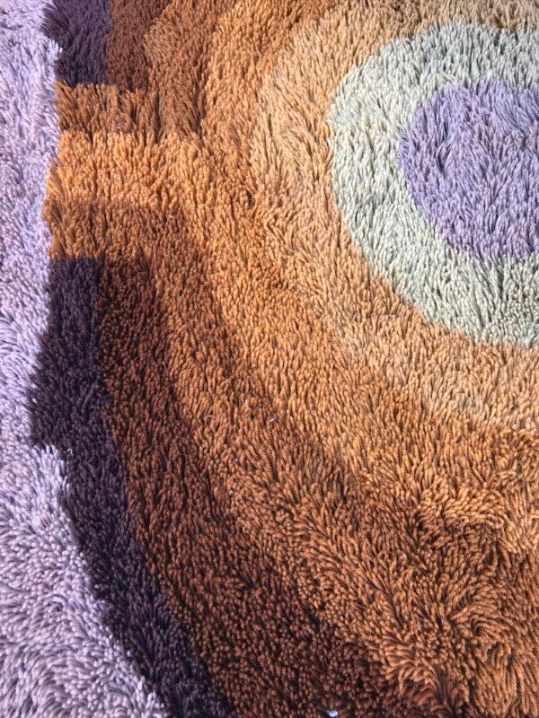 Carpet vintage years 60-70 mechanics 150 X 215 CM