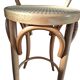 Ensemble de 4 tabourets style Thonet en bois courbé et paille de Vienne des années 70.