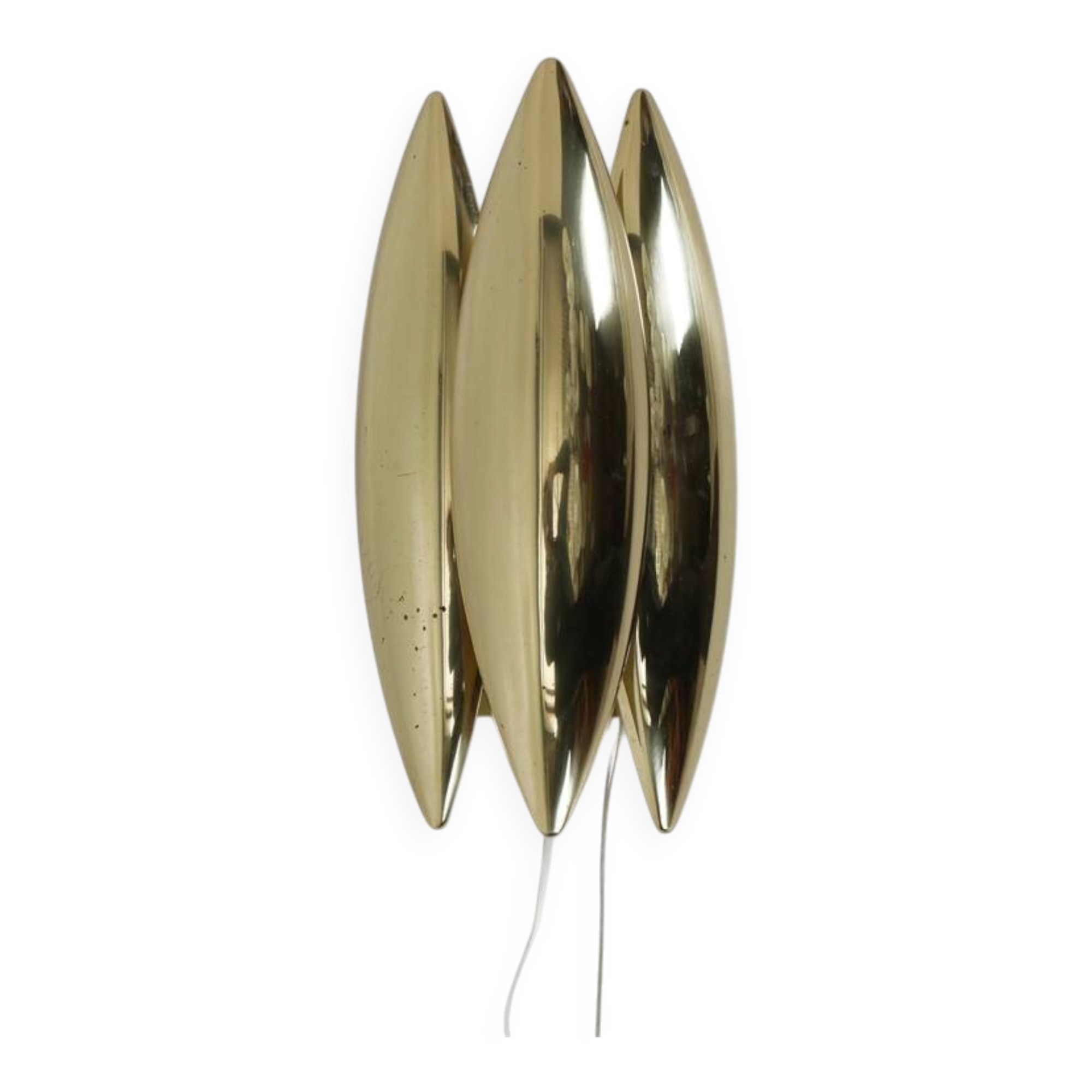 Fog & Mørup / Jo Hammerborg “Kastor” brass wall lamp / Mid-century Danish modern design / 1960s / 1970s