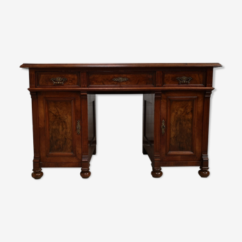 English office walnut and walnut bramble 1880 antique