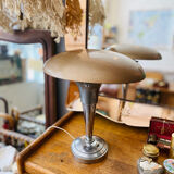 1950s metal mushroom lamp