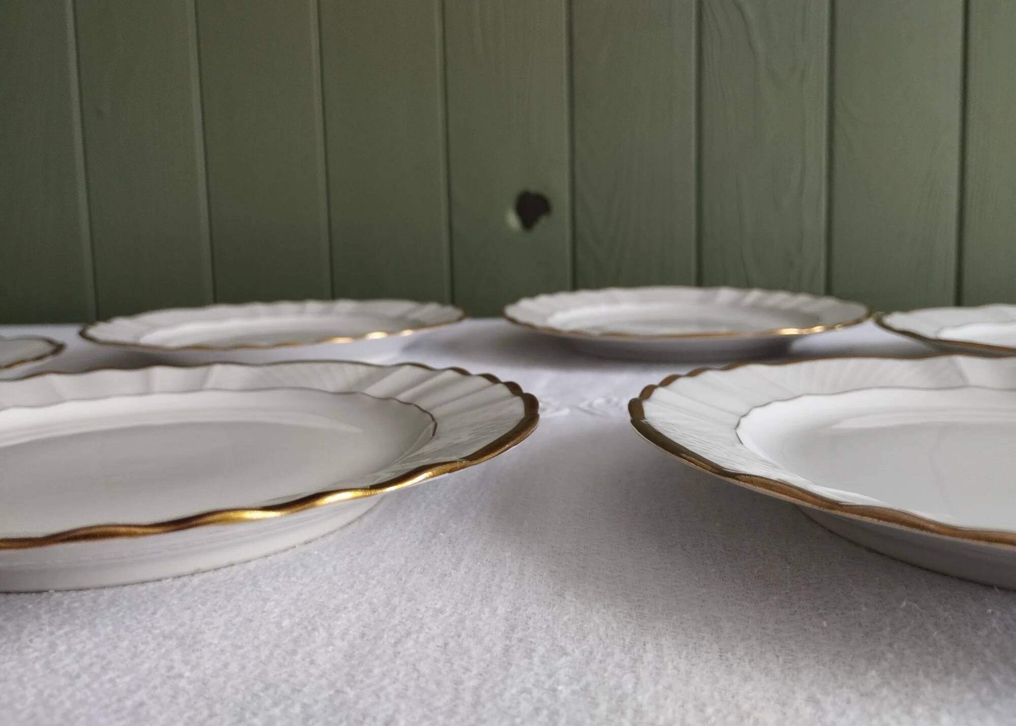 « Pallas » - 6 assiettes à dessert en porcelaine Limoges Balleroy & Cie