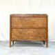 Antique low cabinet in wood and marble