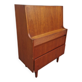 Vintage teak secretary, mid-century