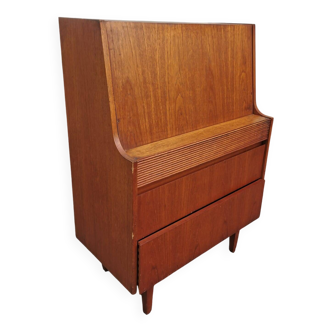 Vintage teak secretary, mid-century