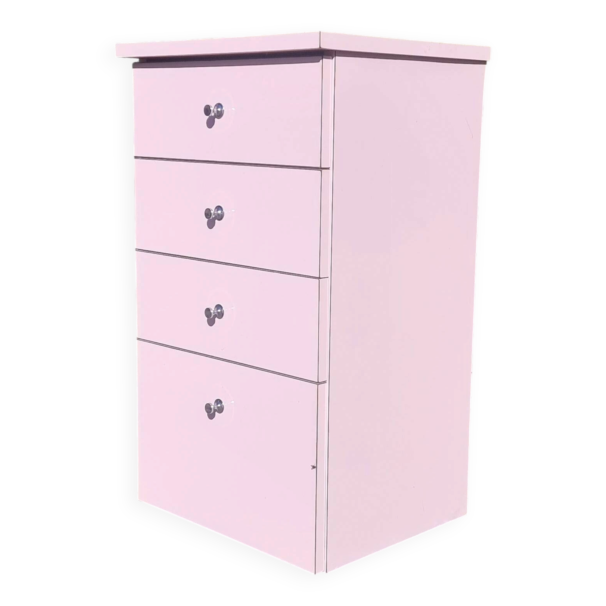 Vintage 1970s formica chest of drawers