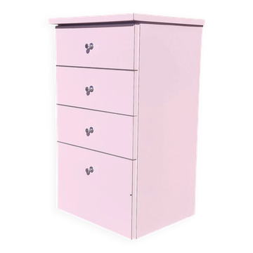 Vintage 1970s formica chest of drawers