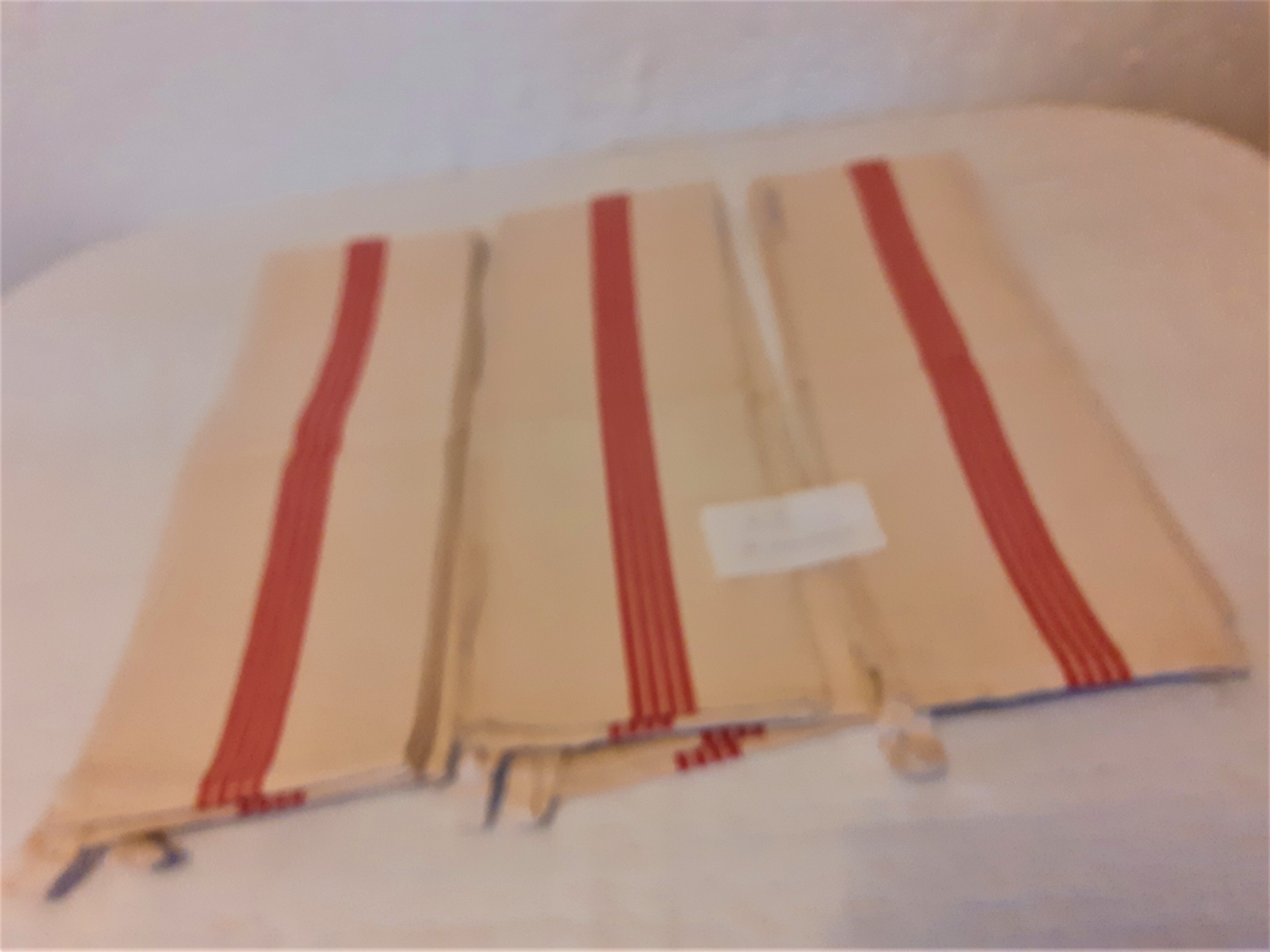 3 old tea towels canvas blue mestizo large size l2