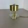 Postmodern Brass Acryl Glass Cubic Table Light, Italy 1970