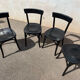 Set de 4 chaises bistrot noires
