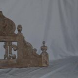 Two parts of railings, kind of crows from the 19th century. century carved wood