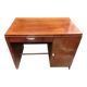 Rectangular veneered wooden desk in Art Deco style. 1930s-1940s.