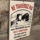VINTAGE SNCF plate "One train can hide another"
