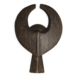 African wooden mask symbolising a buffalo, Nigeria, 28x39cm