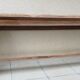 Solid oak farm bench