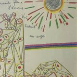 Jean Cocteau Lithograph