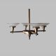Chandelier Art Deco geometric shape, vintage c 1935