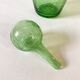 Biot green bubble glass carafe