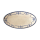 Dish oval porcelain of Lunéville KG - Model Bonaparte - blue décor