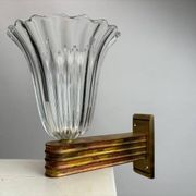 Murano Glass Wall Lamps attributed to Ercole Barovier, Italy, 1940s, Set of 4