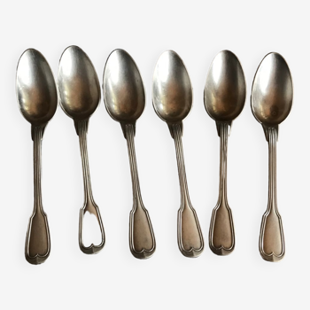 Set of 6 spoons Christofle early twentieth century