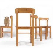 Set of 4 Danish pine chairs in Rainer Daumiller style – circa 1975
