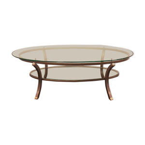 table basse ovale vintage