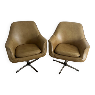 Vintage swivel armchairs (Space Age)