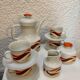 Vintage orange coffee set 1970 Winterling