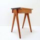 Pair of vintage compass legs bedside tables - circa 1960