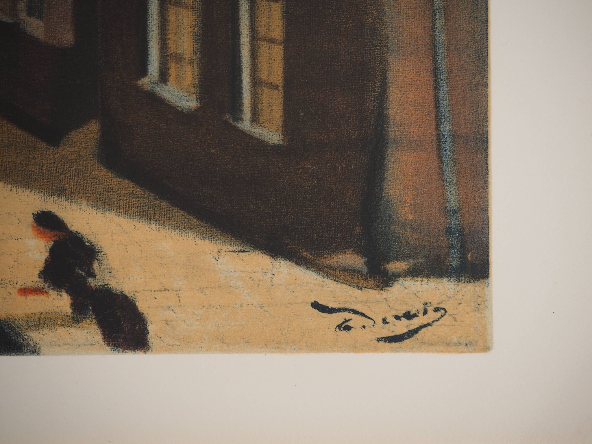 André Derain : Amiens traversé par la Somme, Lithographie signée