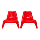 Paire de fauteuils enfant BUNSÖ – IKEA – Thomas Sandell – rouge