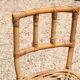 Pair of bamboo rattan bar stools, 70s