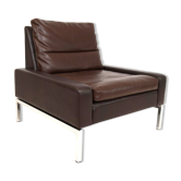 Wilkhahn Series 800 leather chair by Hans Peter Piel