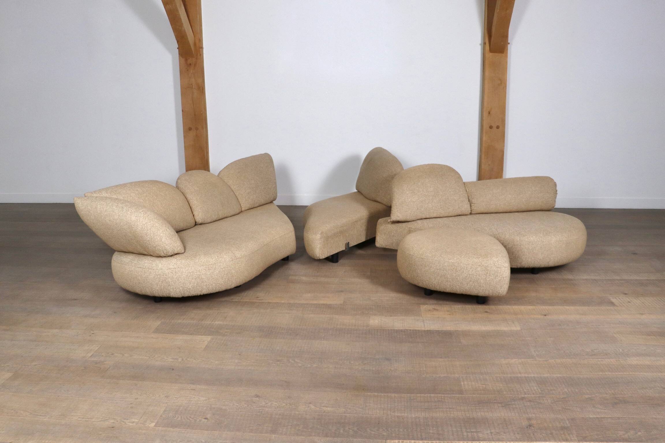 Sculptural Corner Sofa By Wiener Werkstätte, Austria 1970s