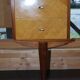 Office, Scandinavian slope secretary, satin wood and teak plating.